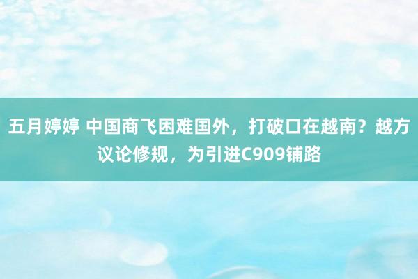五月婷婷 中国商飞困难国外，打破口在越南？越方议论修规，为引进C909铺路